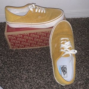 Yellow Corduroy Vans